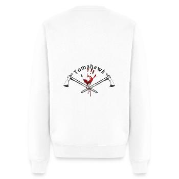 Tomahawk - Männer Premium Bio Pullover - Weiß - Hinten - Nico (187cm)