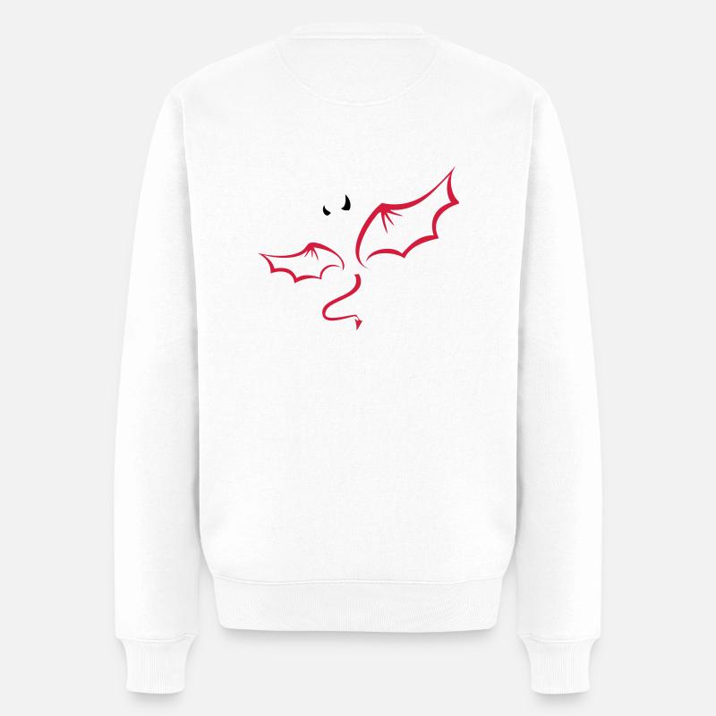 Teufel - Männer Premium Bio Pullover - Weiß
