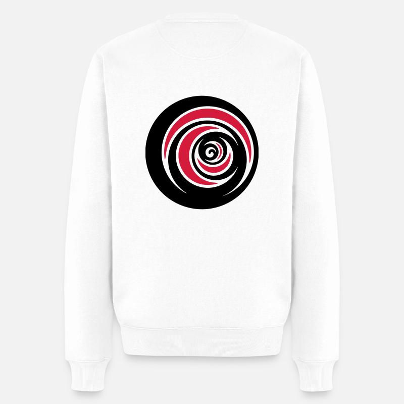 Vertigo - Männer Premium Bio Pullover - Weiß