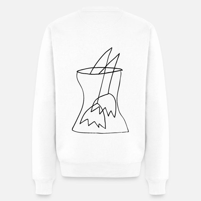 Fleurs tristes - Pull Premium bio Homme - blanc