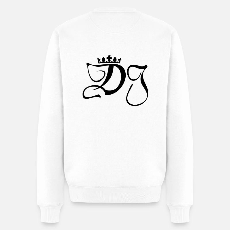Jukebox Graffiti - Männer Premium Bio Pullover - Weiß