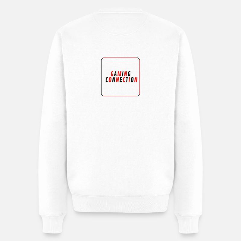 Connexion Gamming / Logo - Pull Premium bio Homme - blanc