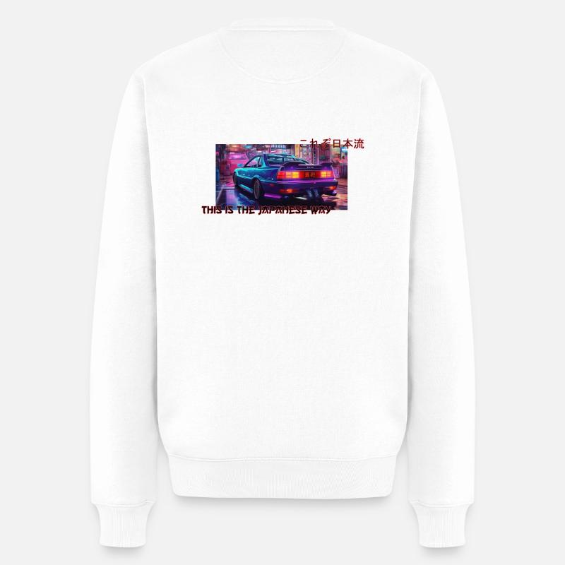 JDM - C’est la méthode japonaise - Pull Premium bio Homme - blanc
