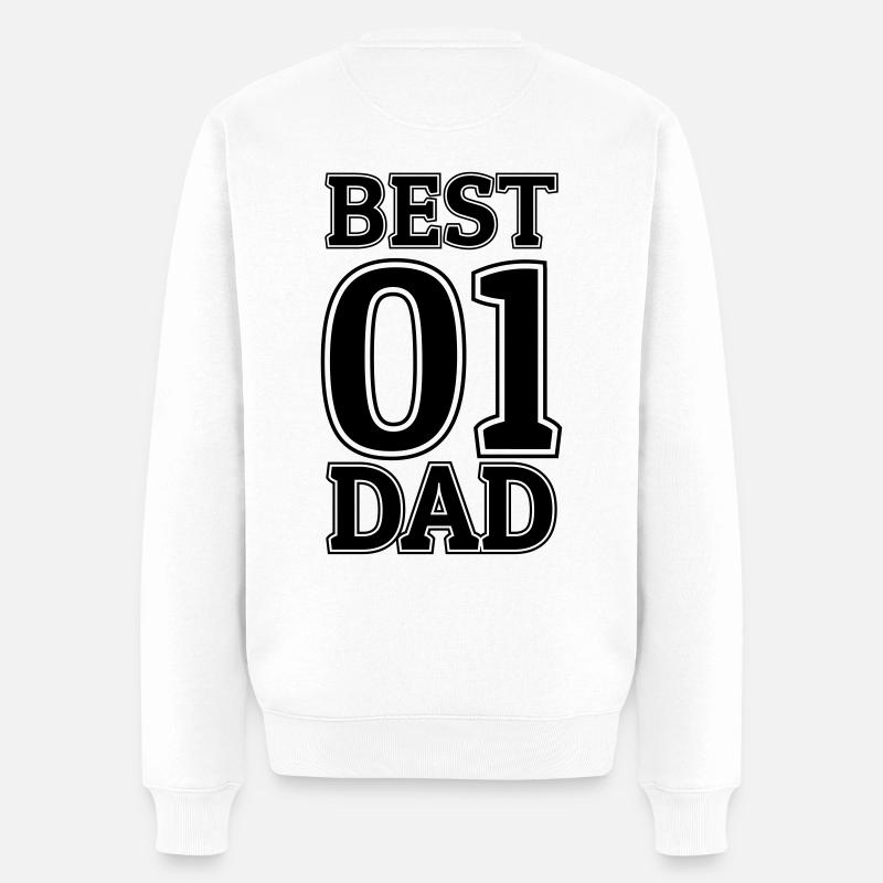 Le meilleur papa - Pull Premium bio Homme - blanc
