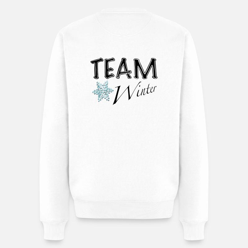 Team Winter einmalig einzigartig. - Männer Premium Bio Pullover - Weiß