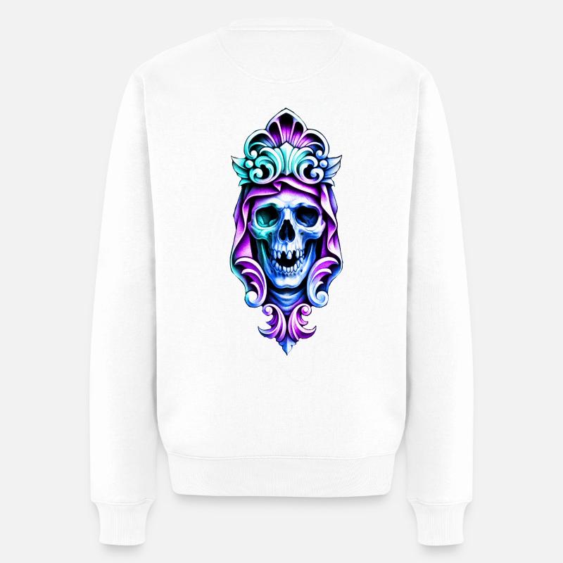 skullptur - Pull Premium bio Homme - blanc