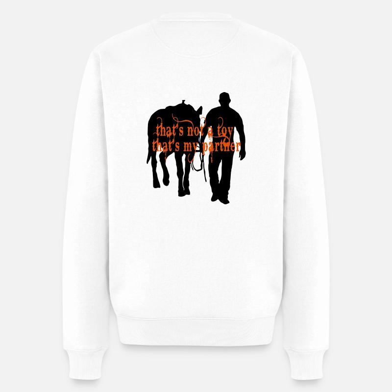 its_not_a_toy - Männer Premium Bio Pullover - Weiß