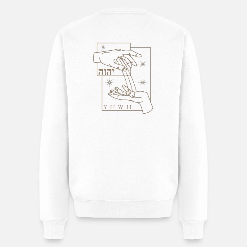 blessings from above - Männer Premium Bio Pullover - Weiß