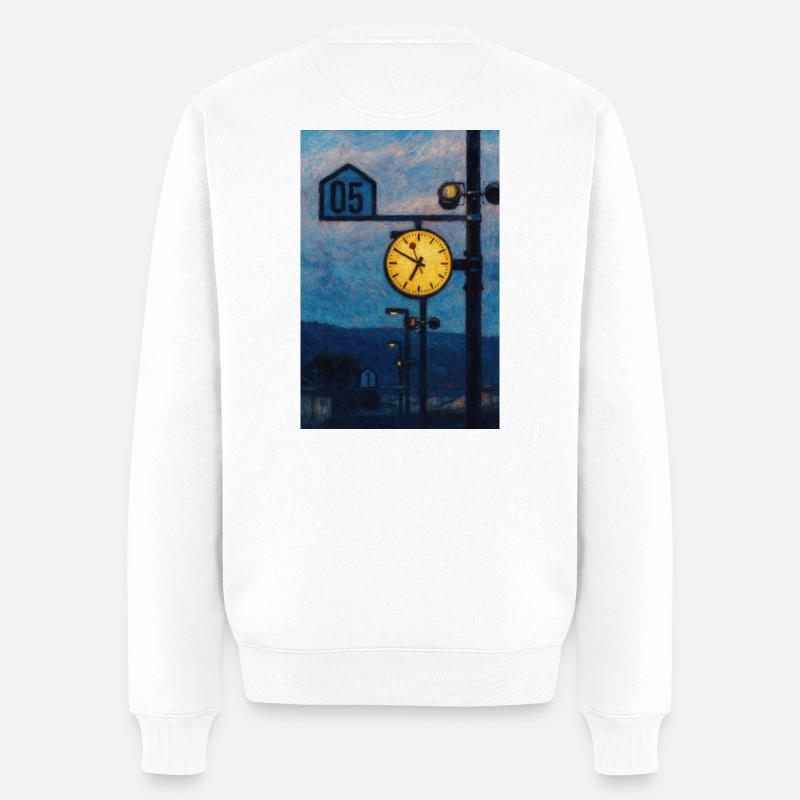 La gare - Pull Premium bio Homme - blanc