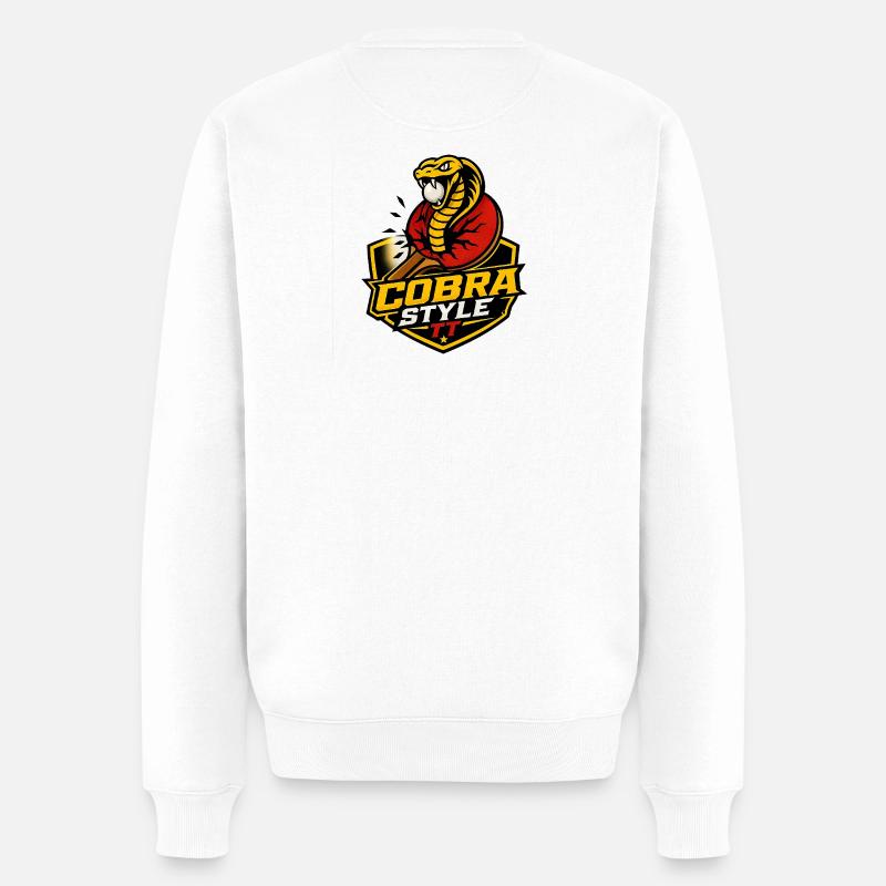 Cobra Style Table Tennis - Pull Premium bio Homme - blanc
