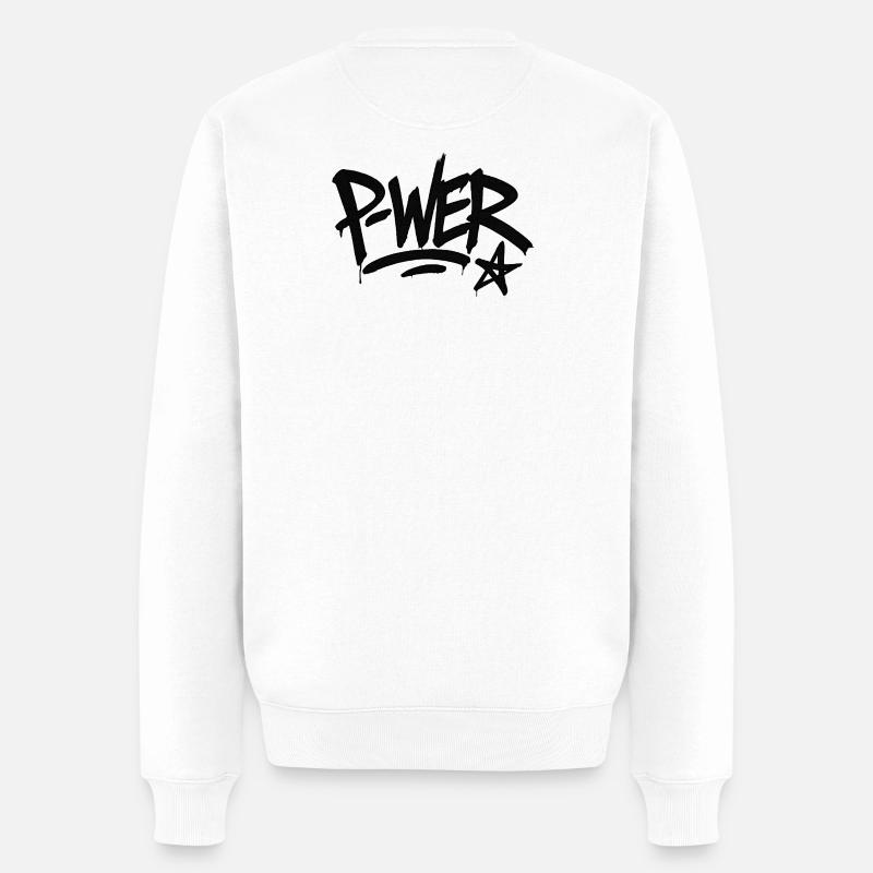 Graffiti Power Street Art Design - Pull Premium bio Homme - blanc