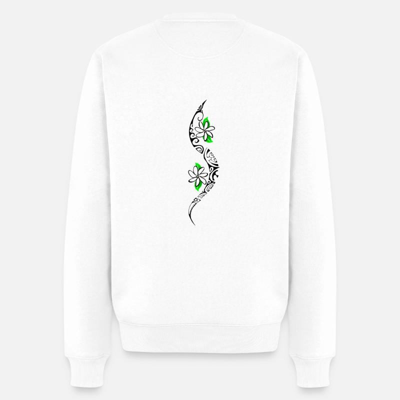 TAITIARE - Männer Premium Bio Pullover - Weiß
