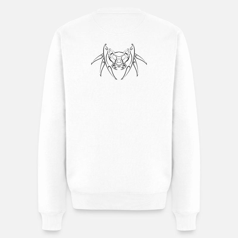 Tribal_Ant - Männer Premium Bio Pullover - Weiß
