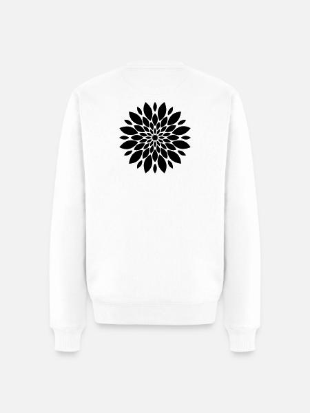 Blossom Mandala Flower Floral - Men's Premium Organic Jumper - white