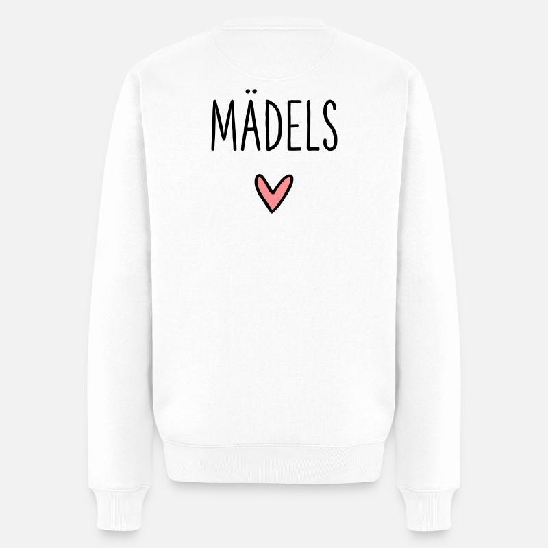 Amour cadeau coeur de fille - Pull Premium bio Homme - blanc