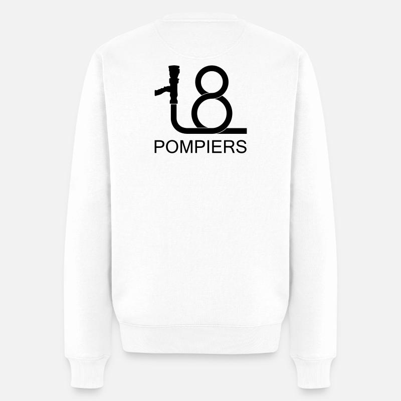 lance_18_2 - Pull Premium bio Homme - blanc