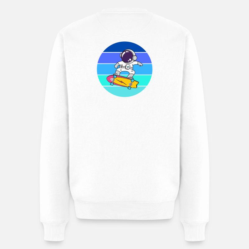 astronaute, space, cosmonaute - Pull Premium bio Homme - blanc