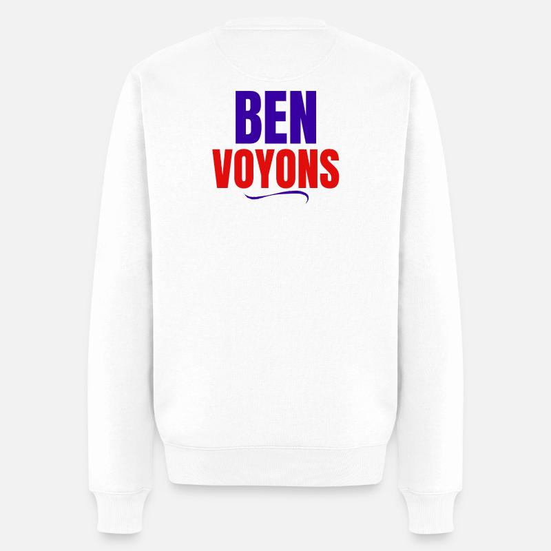 ben voyons, génération Z - Pull Premium bio Homme - blanc