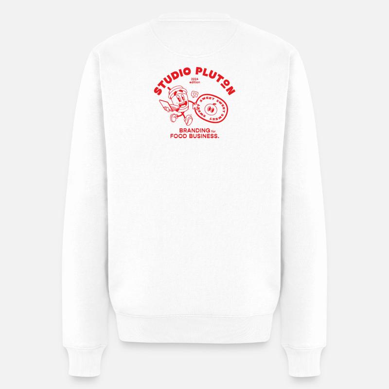 Studio Pluton - Édition 2024 (red) - Pull Premium bio Homme - blanc