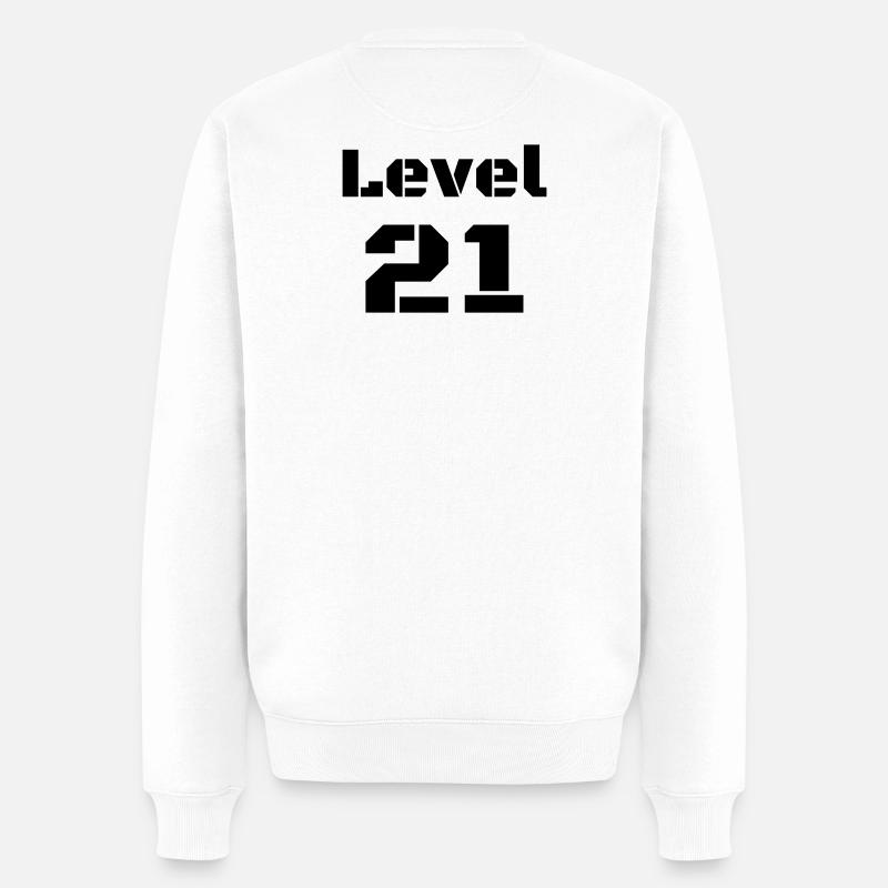 Niveau 21 - Pull Premium bio Homme - blanc