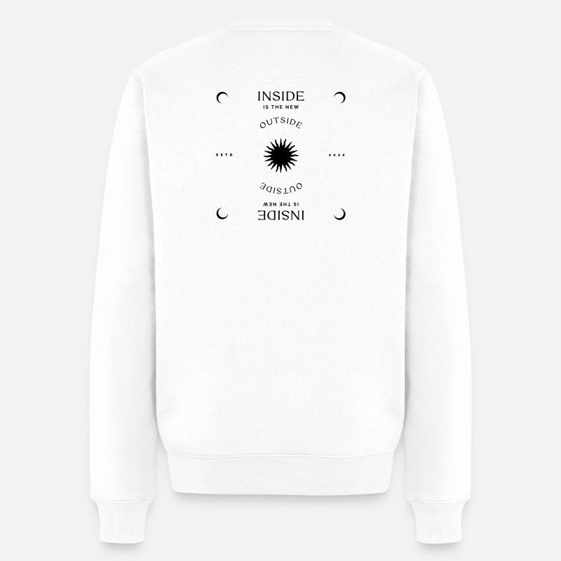 Inside is the new Outside - Männer Premium Bio Pullover - Weiß