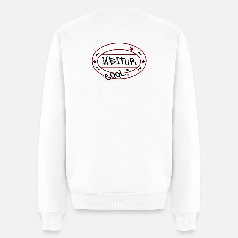Abitur Matura Schule - Männer Premium Bio Pullover - Weiß