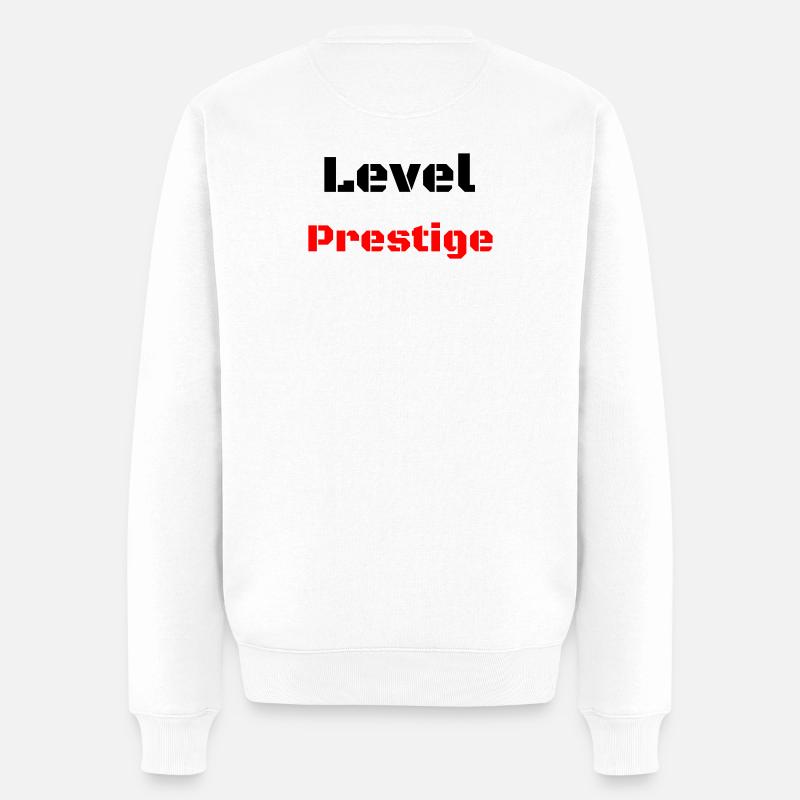 Level Prestige - Männer Premium Bio Pullover - Weiß
