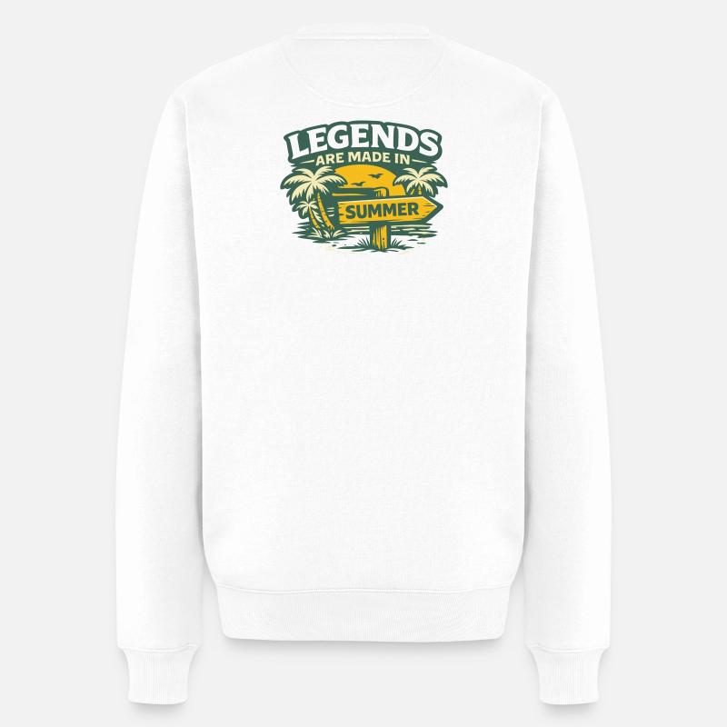 Légendes en été - Pull Premium bio Homme - blanc