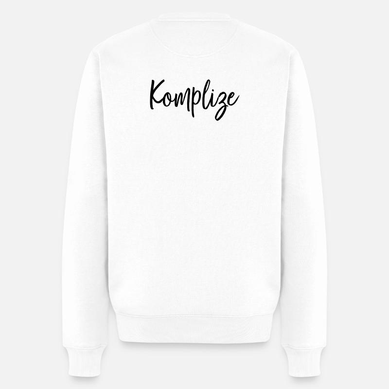 Komplize Freund Partner Geschenk - Männer Premium Bio Pullover - Weiß