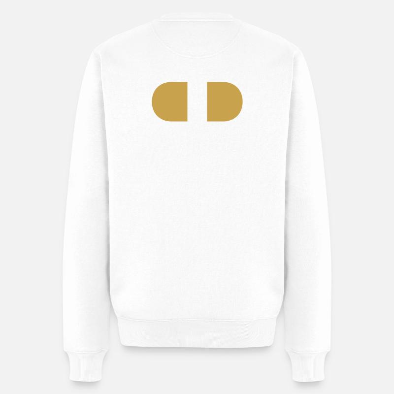 controller-split-gold - Männer Premium Bio Pullover - Weiß