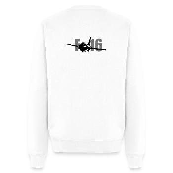 Mr. Adrenalin Pilot - Männer Premium Bio Pullover - Weiß - Hinten - Nico (187cm)