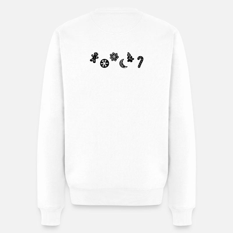 Lebkuchen Weihnachten | Gingerbread Christmas - Männer Premium Bio Pullover - Weiß
