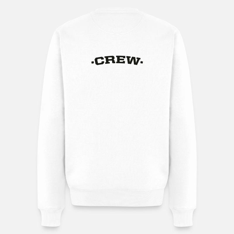 crew - Männer Premium Bio Pullover - Weiß