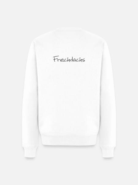 Frechdachs Kind Kleinkind frech Geschenk - Männer Premium Bio Pullover - Weiß