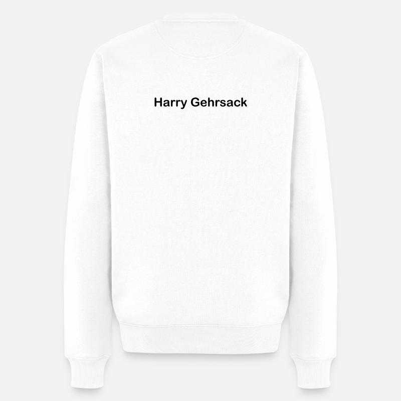 Harry Gehrsack - Männer Premium Bio Pullover - Weiß