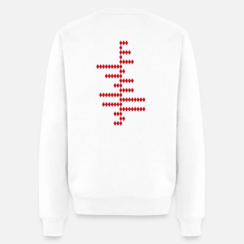 PI - Sei irrational - Männer Premium Bio Pullover - Weiß