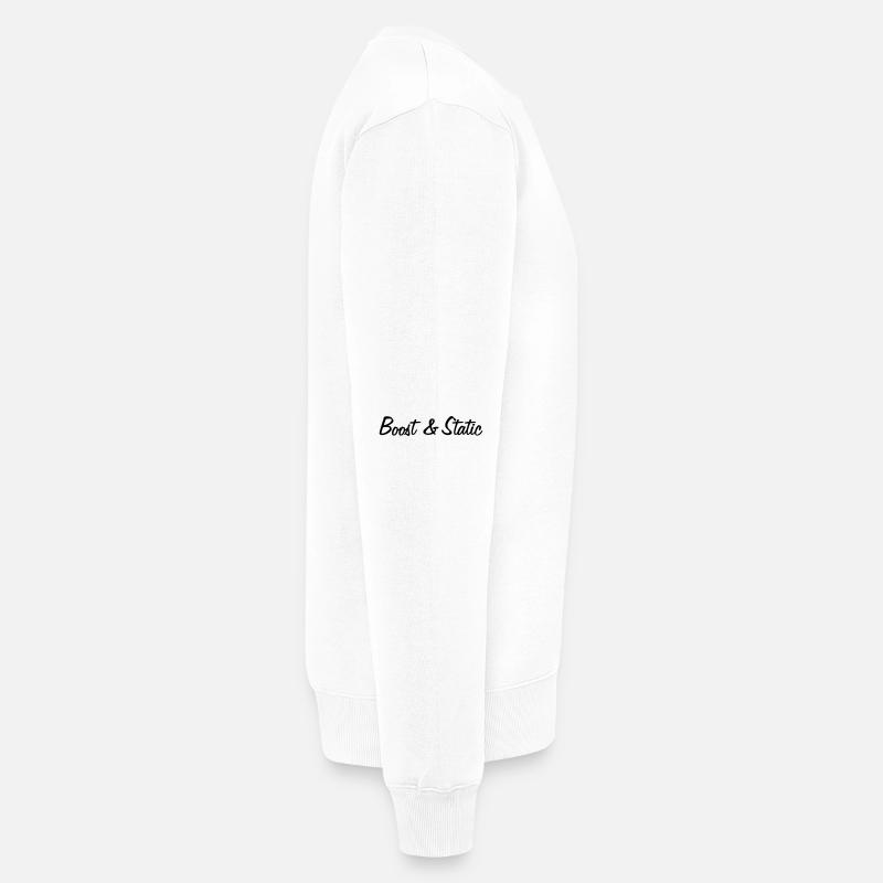 static - Männer Premium Bio Pullover - Weiß
