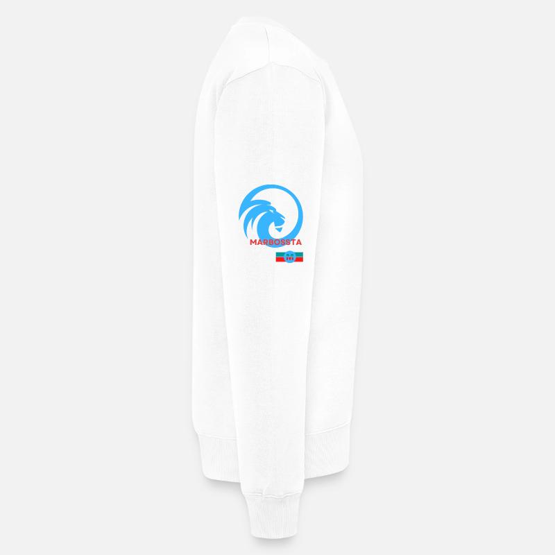 LOGO LÖWE MARBOSSTA - Männer Premium Bio Pullover - Weiß