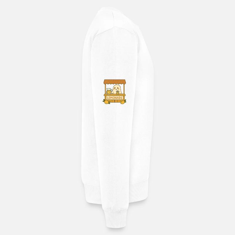 Ghost Lemonade – Süß & Gruselig - Männer Premium Bio Pullover - Weiß