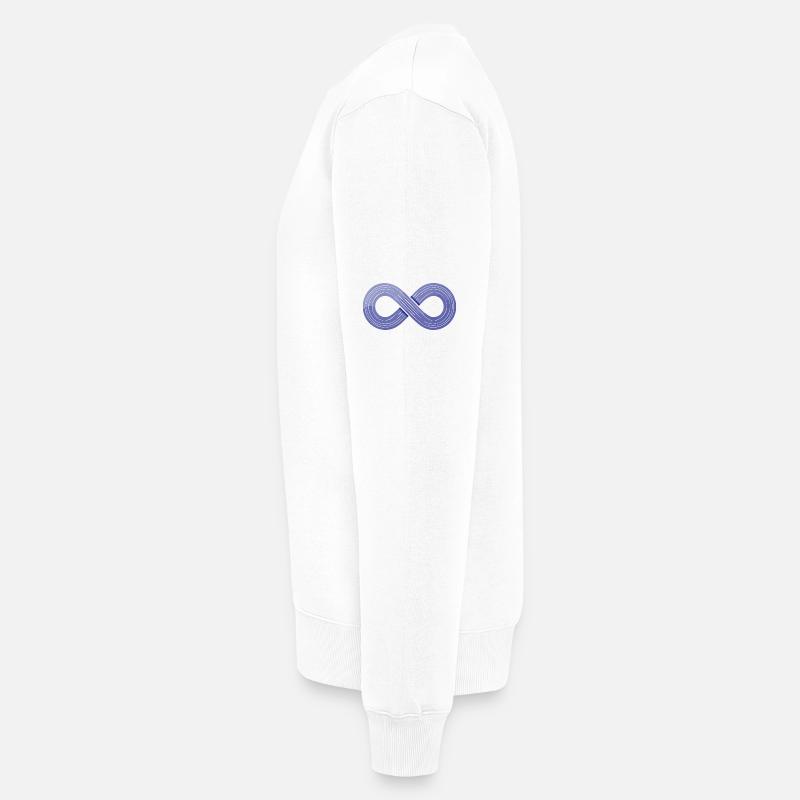 Infinity Flow – Symbol der Agilität - Männer Premium Bio Pullover - Weiß