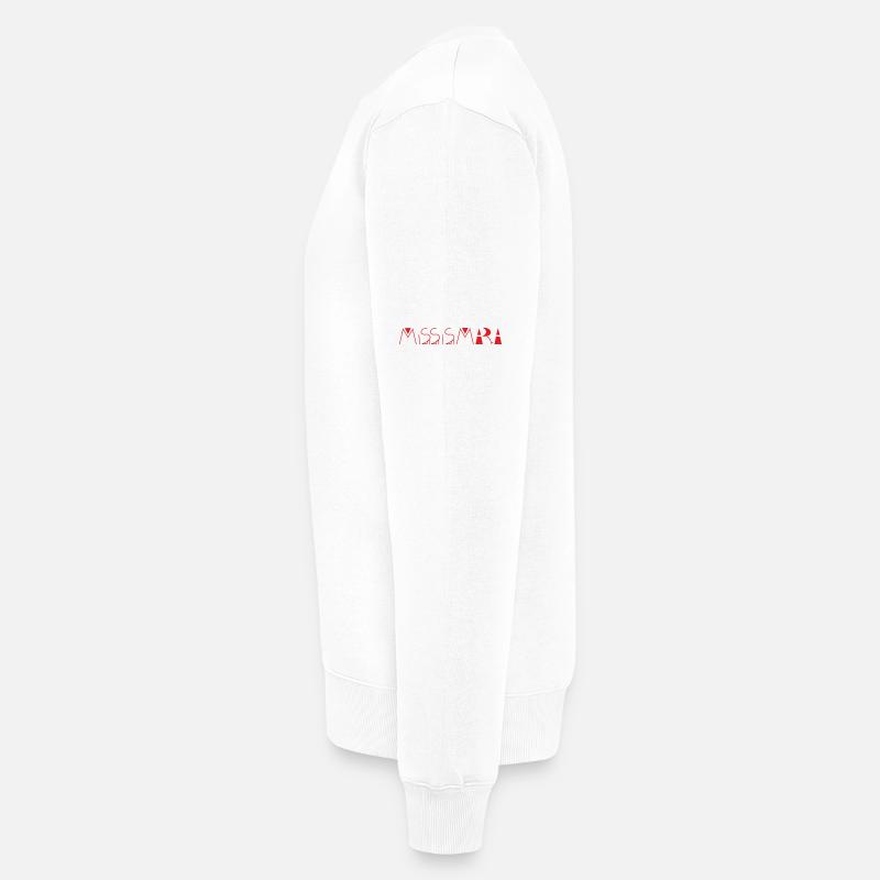 missismara rouge - Pull Premium bio Homme - blanc