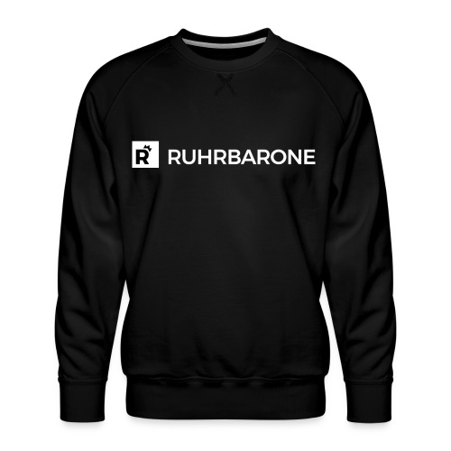 Ruhrbarone-Logo Weiß - Männer Premium Pullover