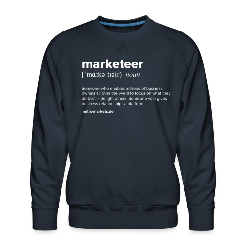 Definition of marketeer - Men's Premium Sweatshirt