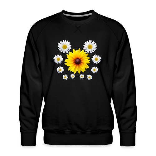 Sonnenhut Blume mit Margeriten Blüte Gänseblümchen - Männer Premium Pullover