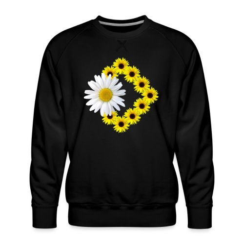 Sonnenblumen mit Margeriten Blüte Blumenmuster - Männer Premium Pullover