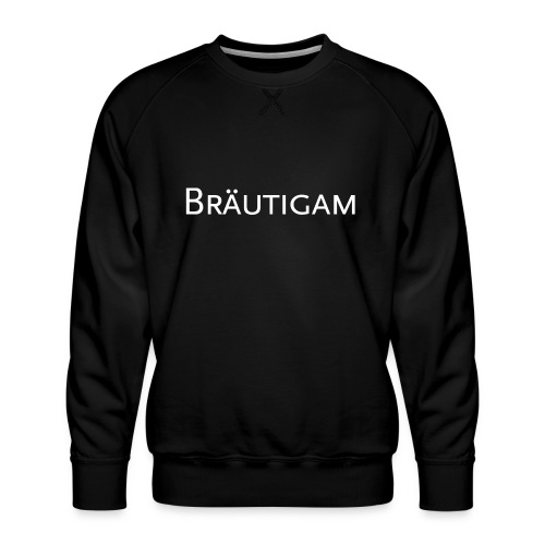 Bräutigam - weisse Schrift - Männer Premium Pullover