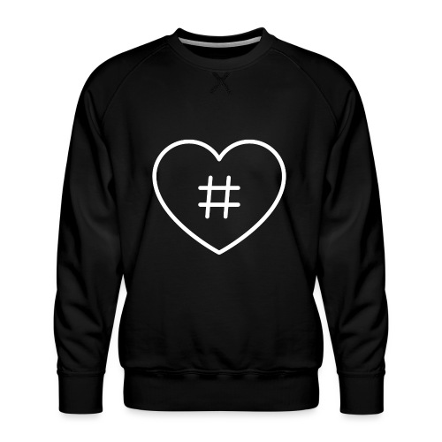 Hashtag Herz - Männer Premium Pullover