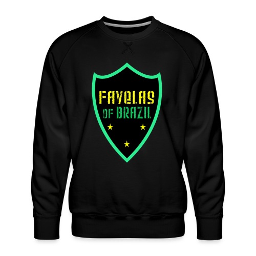 Faveli Brazylii BLACK GREEN DESIGN - Bluza męska Premium