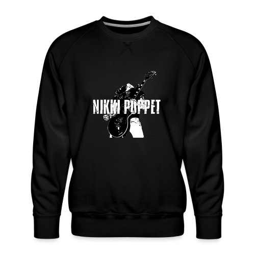 NP gitarrist Logo weiss - Männer Premium Pullover