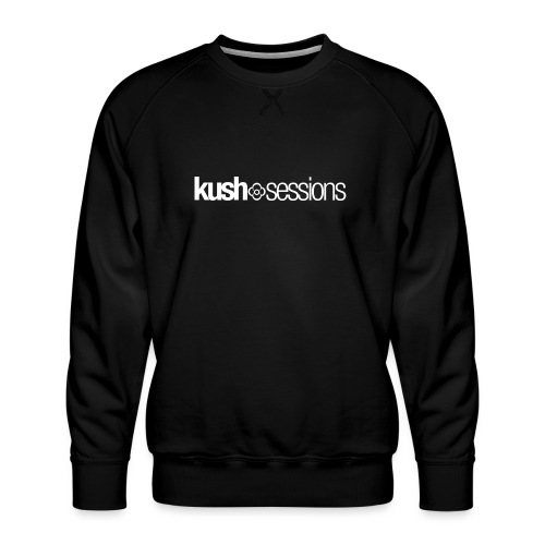 KushSessions (white logo) - Bluza męska Premium
